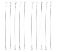 Jiozermi 10 piezas de sujeción para puerta de armario de 12 pulgadas, cable de sujeción de acero inoxidable, limitador trenzado flexible, limitador de bisagra para limitar el columpio de la puerta del