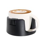 Jiozermi Portavasos antiderrames negro, soporte ajustable a prueba de derrames, posavasos de mesa que no se inclina para el hogar, cama, sofá, oficina, caravana