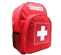 Jipemtra Bolsa roja de primeros auxilios, mochila vacía de primeros auxilios, bolsa de primeros auxilios para tratamiento de primeros auxilios, bolsas de trauma para equitación, oficina, senderismo