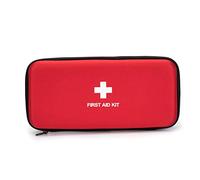 Jipemtra First Aid Hard Case Empty First Aid Hard Emergency Case Bags Eva Red Medical Bag for Home Health Emergency First Responder Camping Outdoors, Red BB