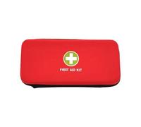 Jipemtra First Aid Hard Case Empty First Aid Hard Emergency Case Bags Eva Red Medical Bag for Home Health Emergency First Responder Camping Outdoors, Red Lb