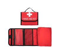 Jipemtra Mochila vacía de Primeros Auxilios, Solo Bolsa de Primeros Auxilios, Mochila de Primeros Auxilios de Emergencia, Color Rojo, Red Extendable