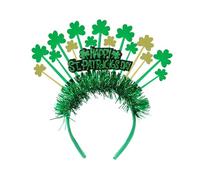 Jipersuo Diadema para el día de San Patricio, diadema con lazo verde, diadema irlandesa brillante, accesorios de disfraz del día de San Patricio para mujeres y niñas, festival irlandés, fiesta