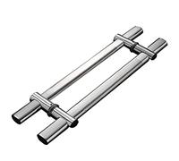 JIPOFAN Manija de Puerta Ajustable de Acero Inoxidable, manija de Puerta de Empujar y Tirar, manija de Puerta de Granero, manija de Puerta de Vidrio, manija de Puerta de baño