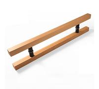 JIPOFAN Manija de Puerta Moderna, manijas de Puerta comerciales, manija de Puerta Moderna de Madera de Doble Cara con Vidrio, manija de Puerta de Granero, para Puerta de Granero, Puerta de Vidrio