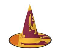 JIPOFD Bandera de Sri Lanka, accesorio de disfraz de bruja de Halloween, gorra puntiaguda, sombrero de bruja, sombreros de Halloween, 2 piezas