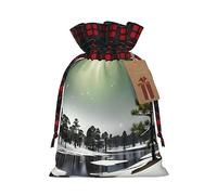 JIPOFD Bolsa con cordón para árbol de aguja de pino, resistente de 8.3 x 11.8 pulgadas, adecuada para regalos de fiesta y embalaje de regalo, 1 unidad