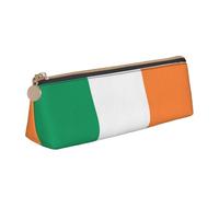 JIPOFD El estuche de cuero triangular creativo con bandera irlandesa es ligero y cómodo con gran capacidad de almacenamiento, Color blanco., Talla única, Art Deco