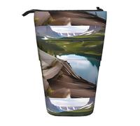 JIPOFD Estuche para lápices de pie del Parque Nacional Glacier, bonito estuche para bolígrafos, soporte portátil para lápices, para suministros de oficina