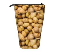 JIPOFD Estuche para lápices de pie para patatas de jardín, bonito estuche para bolígrafos, soporte portátil para lápices, para suministros de oficina, Black, Talla única, moda