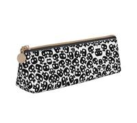JIPOFD Skulls Creative - Estuche triangular de cuero ligero y práctico con gran capacidad de almacenamiento