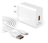 Jippofu Cargador Supercharge 100W Compatible con Huawei Honor 400 200 100 90 80 Magic 7/6 Pro/5 Lite V5 V3 V2 Vs Vs2 Mate Pura Nova Serie Cable USB C Rápido Adaptador