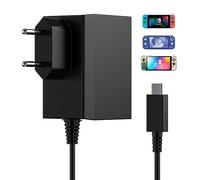 Jippofu Cargador USB C 39W Compatible con Nintendo Switch/Switch Lite/Switch OLED/Switch Pro Controlador/Switch Dock, Admite Modo TV y estación de Acoplamiento Adaptador Charger Cable 15V 2,6A