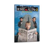 JIPTWKKFA Póster decorativo con texto en inglés "Home Alone 2 Lost in New York" para pared y decoración moderna de dormitorio familiar, 60 x 90 cm