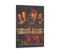 JIPTWKKFA Póster decorativo de Piratas del Caribe La maldición de la perla negra, lienzo decorativo para pared y decoración moderna de dormitorio familiar, 20 x 30 cm