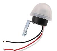JIQI Interruptor de sensor 24 V AC/DC 10 A, interruptor crepuscular, interruptor de luz de calle, interruptor de luz con fotocélula, sensor de luz, interruptor fotográfico, interruptor de luz