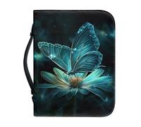 Jiquruby Funda de Biblia para mujeres y niñas, funda de transporte de la Biblia para la iglesia, escuela, viajes, bolsa de Biblia portátil con bolsillo con cremallera, bolsos de moda para suministros