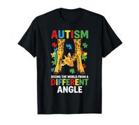 Jirafa Autismo Ver Mundo Diferentes Ángulos Concienciación Niños Camiseta