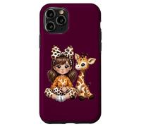 Jirafa Chica A Juego Animal Hija Traje Safari Zoo Viaje Carcasa para iPhone 11 Pro