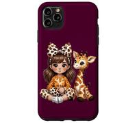 Jirafa Chica A Juego Animal Hija Traje Safari Zoo Viaje Carcasa para iPhone 11 Pro Max