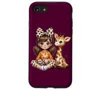 Jirafa Chica A Juego Animal Hija Traje Safari Zoo Viaje Carcasa para iPhone SE (2020) / 7 / 8