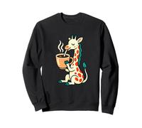 Jirafa Coffee Funny Morning Animal Humor Gráfico Sudadera