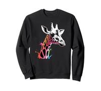 Jirafa colorida África zoológico salvaje zoológico jirafas Sudadera