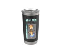 Jirafa con tutú - Los hombres de verdad hacen ballet Vaso térmico de acero inoxidable de doble pared