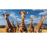 Jirafa Diamond Painting Adultos, 5D Cuadrados Pintura Diamante Animales Square Drill Cuadro Diamantes Kit Completo 30x60cm, DIY Pintar con Diamantes Manualidades para Decoración de Hogar (SQ492)