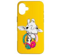 Jirafa divertida - Lengua que sobresale - Auriculares Carcasa para iPhone 16 Plus