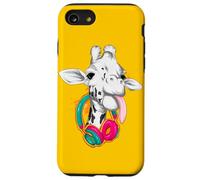 Jirafa divertida - Lengua que sobresale - Auriculares Carcasa para iPhone SE (2020) / 7 / 8