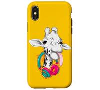 Jirafa divertida - Lengua que sobresale - Auriculares Carcasa para iPhone X/XS