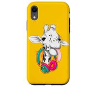 Jirafa divertida - Lengua que sobresale - Auriculares Carcasa para iPhone XR