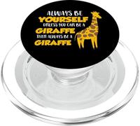 Jirafa Divertida Sea Usted Mismo a Menos Que Usted Puede ser una Jirafa PopSockets PopGrip para MagSafe