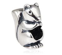 Jirafa encanto plata de ley 925 Animal Encanto Lucky Charm para pulsera