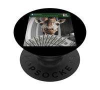 Jirafa Hay Movimiento en tu Puerta de Entrada Silly Zoo Safari PopSockets PopGrip Adhesivo