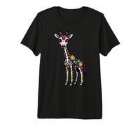 Jirafa Mexicano Calavera Viva México Chica Fiesta Camiseta Premium