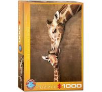 EuroGraphics- Puzzle Abrazo de Jirafa 1000 Piezas, Multicolor (EG80000301)