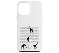 Jirafa música animal Nota Clef Músico Carcasa para iPhone 13 Pro Max
