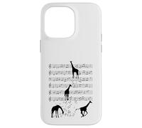Jirafa música animal Nota Clef Músico Carcasa para iPhone 14 Pro Max