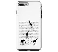 Jirafa música animal Nota Clef Músico Carcasa para iPhone 7 Plus/8 Plus