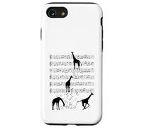 Jirafa música animal Nota Clef Músico Carcasa para iPhone SE (2020) / 7 / 8