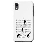 Jirafa música animal Nota Clef Músico Carcasa para iPhone XR