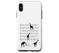 Jirafa música animal Nota Clef Músico Carcasa para iPhone XS Max