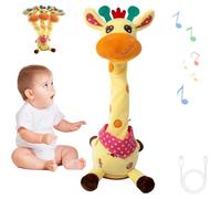 Jirafa Musical: Canta, Baila Y Repite Lo Que Dices. Jirafa ElectróNica De Peluche. Juguete Interactivo De ImitacióN con GrabacióN Y Luces Led Brillantes. para NiñOs De 1 A 3 AñOs