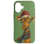 Jirafa Navidad Felices Fiestas Jirafas Carcasa para iPhone 16