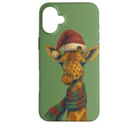 Jirafa Navidad Felices Fiestas Jirafas Carcasa para iPhone 16 Plus