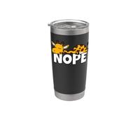 Jirafa Perezosa Nope Not Today Vago Pereza Wildlife Safari Vaso térmico de acero inoxidable de doble pared