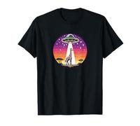 Jirafa secuestrada nave espacial extraterrestre secuestro del espacio exterior Camiseta