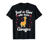 Jirafa Solo Una Chica Que Ama Las Jirafas Safari Animal Camiseta